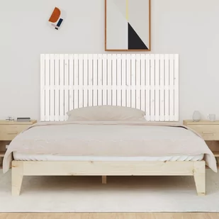 Wezgłowie łóżka, białe, 185x3x90 cm, lite drewno sosnowe Lumarko! - Inne meble do sypialni - miniaturka - grafika 4