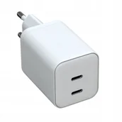 Ładowarki do telefonów - Akyga Ładowarka USB AK-CH-29 2x USB-C PD 5-20V / max. 3A 45W Quick Charge 3.0 GaN - miniaturka - grafika 1
