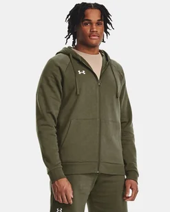 BLUZA MĘSKA ROZPINANA SPORTOWA UNDER ARMOUR Rival Fleece Fz Hoodie XS - Bluzy męskie - miniaturka - grafika 1