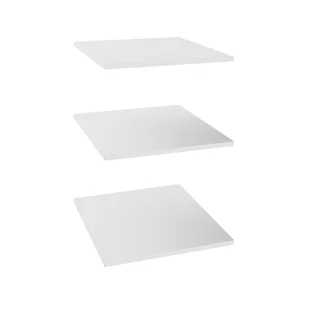 Półka prosta do korpusu 50 cm głębokość 58 cm białe 3 szt. - Meble modułowe i akcesoria - miniaturka - grafika 1