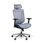 Fotele i krzesła biurowe - Krzesło biurowe BERRY, niebieskie - miniaturka - grafika 1
