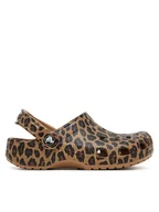 Buty dla dziewczynek - Crocs Klapki Classic Animal Clog 211881 Brązowy - miniaturka - grafika 1
