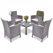 Meble ogrodowe - Allibert Zestaw Rosario QUATTRO cappuccino/piasek BK-005389 - miniaturka - grafika 1