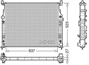 Chłodnica, układ chłodzenia silnika Denso DRM17056 - Układ chłodzenia - akcesoria - miniaturka - grafika 1