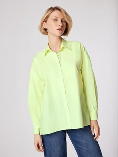 Koszule damskie - Simple Koszula KOD022 Zielony Relaxed Fit - grafika 1