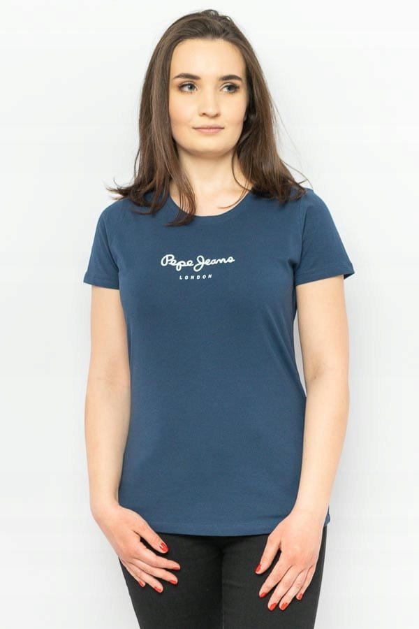 T-SHIRT DAMSKI PEPE JEANS PL505202 GRANATOWY - M