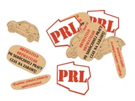 Gadżety na imprezę - Dekoracja dwustronna PRL - 12 szt. - miniaturka - grafika 1