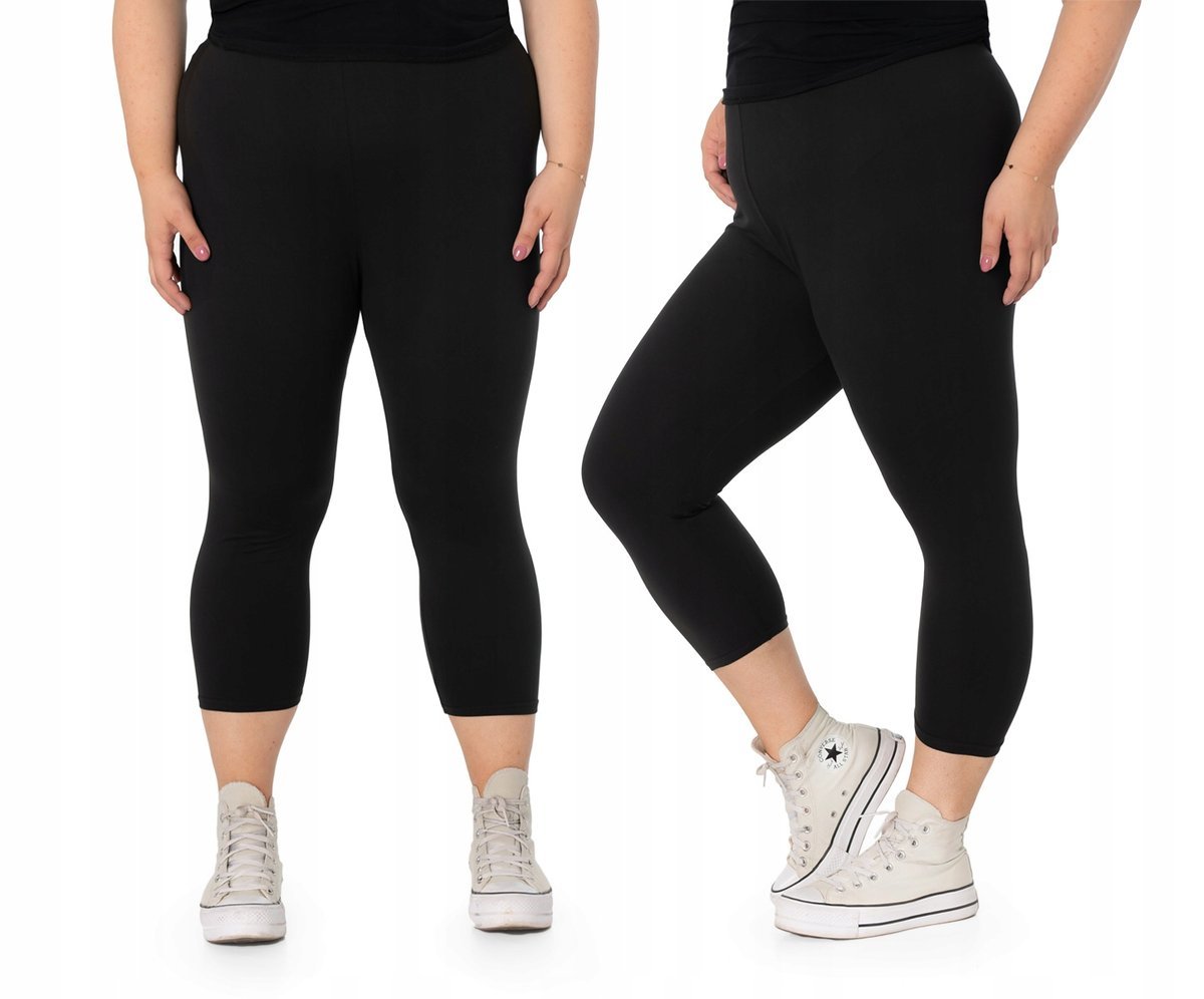 Duże Legginsy Getry Damskie Bambusowe 716-2 r 7XL
