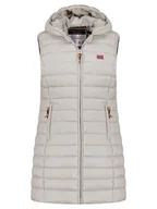 Kamizelki damskie - Geographical Norway Kamizelka pikowana "Vatikolor" w kolorze jasnoszarym - miniaturka - grafika 1