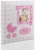 Albumy fotograficzne - Dziecięcy album na zdjęcia wklejane Wózek Róż (tradycyjny 60 białych stron) - miniaturka - grafika 1