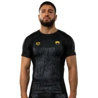 Kimona, stroje i obuwie - Venum x Chimaev Rashguard Krótki Rękaw Short Sleeve Wild Borz Black/Grey - miniaturka - grafika 1
