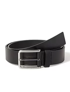 Calvin Klein Pasek męski Warmth Oiled Grain 3,5 cm skórzany pasek, Ck czarny, 95 - Paski - miniaturka - grafika 1