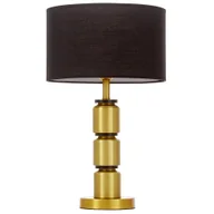 Lampy stojące - Lumina Deco ELIOT lampa nocna podstawa czarny/mosiądz abażur czarny E27 - miniaturka - grafika 1