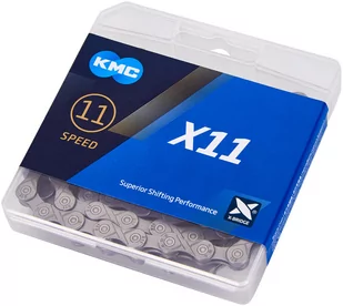 KMC X11 Chain 11-speed 114 Links, szary 2022 Łańcuchy 23.12-1134 - Łańcuchy rowerowe - miniaturka - grafika 1
