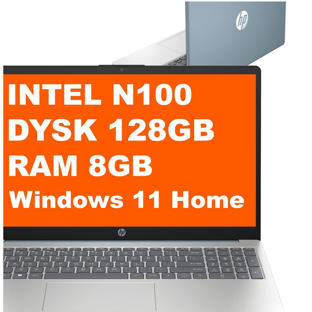 HP 15-fd0107ds / AA2K0UA / Intel N / 8GB / 128GB UFS / Intel UHD / HD / Win 11 / Niebieski