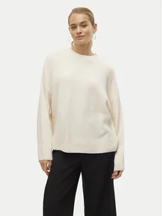 Vero Moda Sweter Boom 10320463 Écru Loose Fit - Swetry damskie - miniaturka - grafika 1