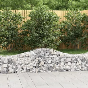 vidaXL Kosze gabionowe, 40 szt, 200x50x40/60 cm, galwanizowane żelazo - Pozostałe narzędzia ogrodowe - miniaturka - grafika 1