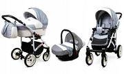 Wózki dziecięce - BabyLux White Lux 3w1 5903689797375 - miniaturka - grafika 1