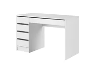 Biurka - Nowoczesne Biurko MEGAN białe z szufladami - miniaturka - grafika 1