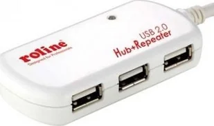 HUB USB Roline 4-porty 4x USB-A 2.0 - Huby USB - miniaturka - grafika 1