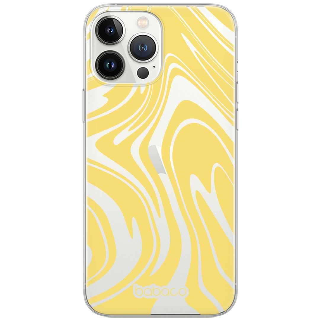 Etui do Apple IPHONE 15 PRO Esy Floresy 001 Babaco Nadruk częściowy Żółty