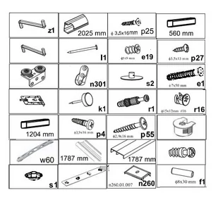 Zestaw Montażowy Do Korpusu Tivoli 200X240 - Szafy - miniaturka - grafika 1