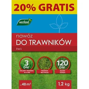 Nawóz do trawników 3w1 1,2 kg Westland - Nawozy ogrodnicze - miniaturka - grafika 1