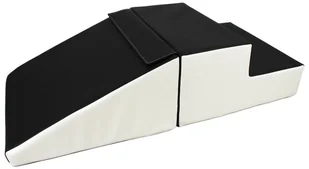 komplet 2 dużych klocków kształtek piankowych żłobek przedszkole rehabilitacja (czarny - biały) - Leżaczki i huśtawki - miniaturka - grafika 1