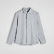 Koszule męskie - Reserved - Bawełniana koszula regular fit - Niebieski - miniaturka - grafika 1