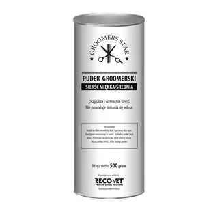 GROOMERS STAR Puder groomerski na sierść miękką oraz średnią - Szampony i odżywki dla psów - miniaturka - grafika 1