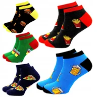 Skarpetki męskie - 5x Stopki Kolorowe Męskie Bawełniane Wzory Skarpetki Skarpety Krótkie 40/43 - miniaturka - grafika 1