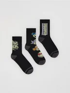 Skarpetki dla dzieci - Reserved - Skarpetki Teenage Mutant Ninja Turtles 3 pack - czarny - miniaturka - grafika 1