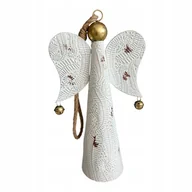 Ozdoby bożonarodzeniowe - ANIOŁ DZWONEK DEKORACJA ŚWIĄTECZNA ANIOŁ Z METALU - miniaturka - grafika 1