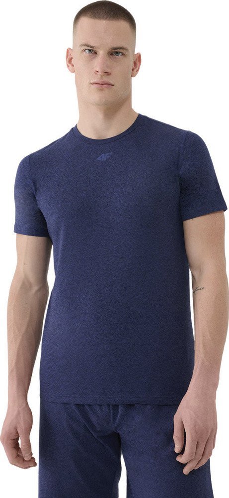 Koszulka męska 4F FNK M1344 ciemny granat melanż 4FWSS25TFTSM1344 30M M