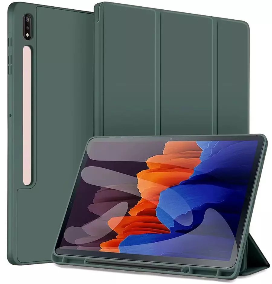 Etui na tablet Dux Ducis Etui Smart z uchwytem na rysik do Samsung Galaxy Tab S9 FE/S9/S10 FE, zielony
