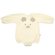 Rampersy - Hi Little One rampers niemowlęcy MIŚ OverSize BOHO Ivory roz M Pom Pom - miniaturka - grafika 1