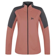 Bluzy sportowe damskie - Bluza damska Hannah Nemea Rozmiar: S / Kolor: różowy/czarny - miniaturka - grafika 1