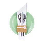 Wielkanoc - Jutowa Opaska Na Sztućce (4 Szt.) - miniaturka - grafika 1