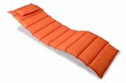 Poduszki ogrodowe - Divero Wysokiej jakości poduszka na leżak pomarańczowa - miniaturka - grafika 1