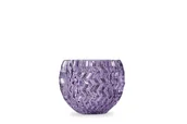 Świeczniki - Świecznik BROMEO fioletowy / Ø8/ h7 / szkło - miniaturka - grafika 1