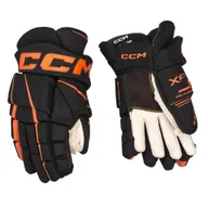 Hokej - Rękawice hokejowe CCM Tacks XF 80 Black/Orange Senior 15 cali - miniaturka - grafika 1