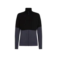 Bluzy męskie - Bluza męska Icebreaker Merino 400 RealFleece Descender LS Z Black/Graphite/Cb M - miniaturka - grafika 1