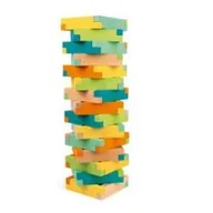 Zabawki kreatywne - Janod Drewniane klocki konstrukcyjne 60 elementów 4+, solution-bc-7184-0 - miniaturka - grafika 1