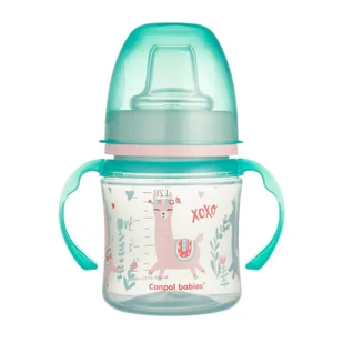 CANPOL BABIES KUBEK TRENINGOWY NIEKAPEK 120ml 6m+ - Butelki dla niemowląt - miniaturka - grafika 1