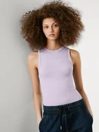 Koszulki i topy damskie - Pepe Jeans Top "Viv" w kolorze lawendowym - miniaturka - grafika 1