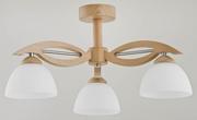 Lampy sufitowe - Alfa Lampa wisząca zwis Emir 3x60W E27 sosna 22203.01 - miniaturka - grafika 1