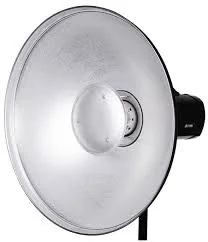 Terronic 55cm silver beauty dish reflektor - Inne akcesoria studyjne - miniaturka - grafika 1