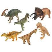 Figurki dla dzieci - KinderSafe Zestaw gumowych dinozaurów - 6 sztuk figurek K263 K263 - miniaturka - grafika 1