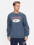 Bluzy męskie - Reebok Bluza Archive Essentials IM1531 Niebieski Regular Fit - miniaturka - grafika 1