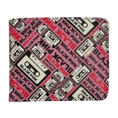 Portfele - Portfel Rozkładany Black Pink Korea Kaseta - miniaturka - grafika 1